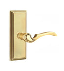 Emtek Coventry Lever Concealed Screws with 7” Wilshire Sideplate