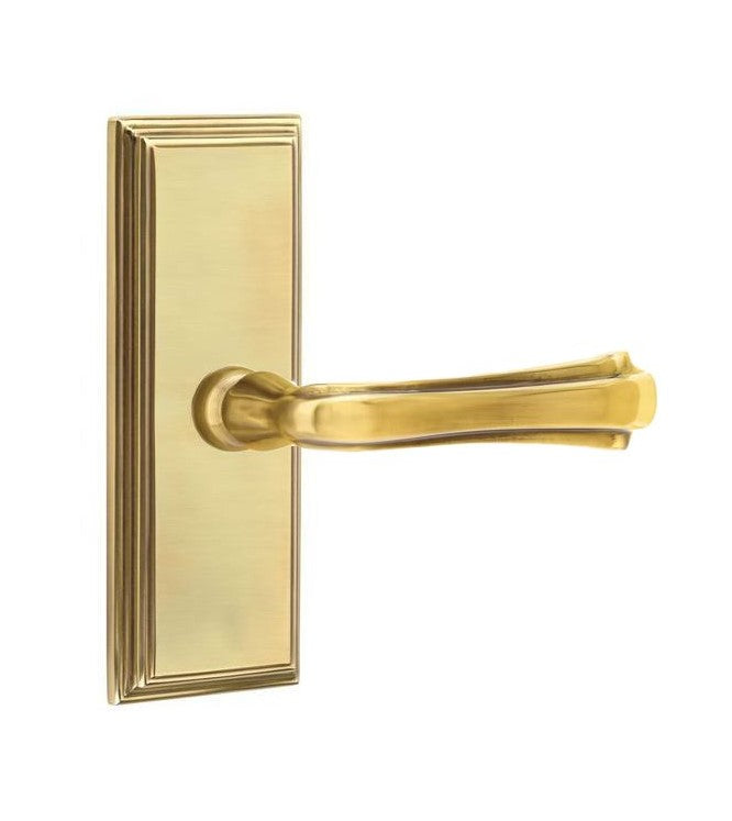 Emtek Wembley Lever with 7” Wilshire Sideplate