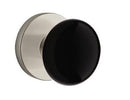 EMTEK Modern Brass Ebony Knob Concealed Screw with Disk Rosette
