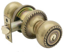 Emtek Rope Knob Key In Knob Lockset Single Cylinder with Rope Rosette