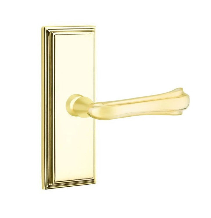 Emtek Wembley Lever with 7” Wilshire Sideplate