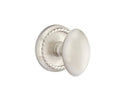 Emtek Egg Knob Concealed Screws With Rope Rosette