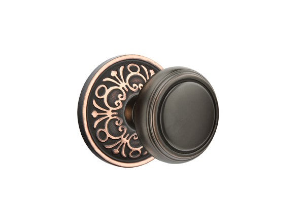 Emtek Norwich Knob With Lancaster Rosette