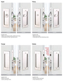 Emtek Narrow Modern Rectangular Pocket Door Mortise Lock