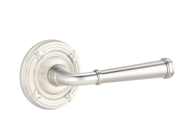 Emtek Merrimack Lever Concealed Screws with Ribbon & Reed Rosette