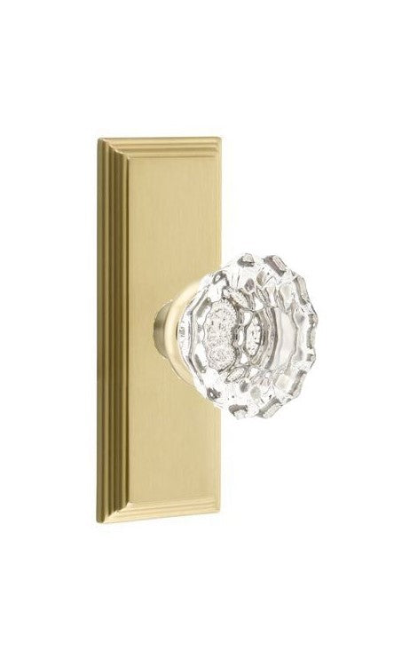 Emtek Astoria Knob Concealed Screws With 7” Wilshire Sideplate