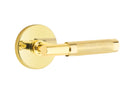 Emtek Select T-BAR Knurled Lever with Disk Rosette