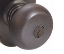 Emtek Providence Knob Key In Knob Lockset Dummy, Pair with Rope Rosette