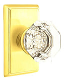 Emtek Old Town Knob With Rectangular Rosette