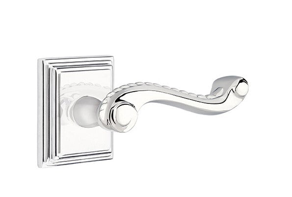 Emtek Rope Lever Concealed Screws with Wilshire Rosette