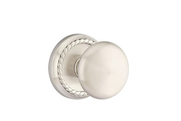 Emtek Providence Knob Concealed Screws With Rope Rosette