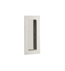 Emtek Modern Rectangular Knurled Flush Pull with Plain Pocket