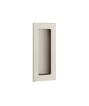 Emtek Modern Rectangular Knurled Flush Pull with Plain Pocket