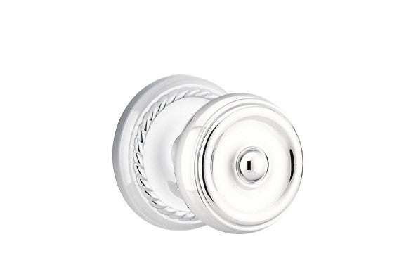 Emtek Waverly Knob Concealed Screws With Rope Rosette