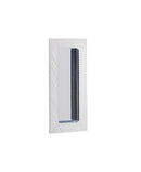 Emtek Modern Rectangular Knurled Flush Pull with Plain Pocket
