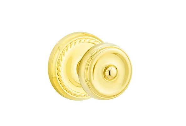 Emtek Waverly Knob Concealed Screws With Rope Rosette