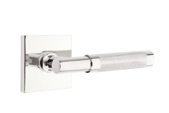 Emtek Select T-BAR Knurled Lever Concealed Screws with Square Rosette