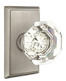 Emtek Old Town Knob Concealed Screws With Rectangular Rosette