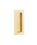Emtek Modern Rectangular Knurled Flush Pull with Plain Pocket