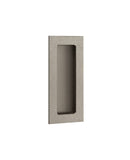 Emtek Modern Rectangular Knurled Flush Pull with Plain Pocket