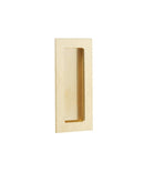 Emtek Modern Rectangular Knurled Flush Pull with Plain Pocket