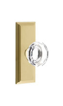 Emtek Lowell Knob Concealed Screws With 7” Wilshire Sideplate
