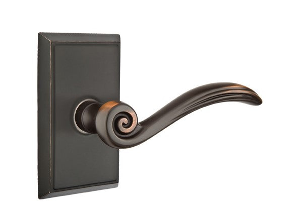 Emtek Elan Lever with Rectangular Rosette