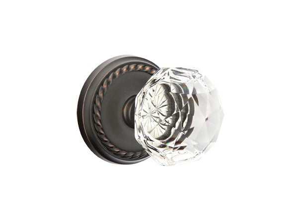 Emtek Diamond Knob With Rope Rosette