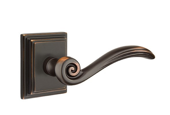 Emtek Elan Lever Concealed Screws with Wilshire Rosette