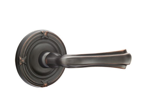 Emtek Wembley Lever with Ribbon & Reed Rosette