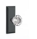 Emtek Astoria Knob With 7” Wilshire Sideplate