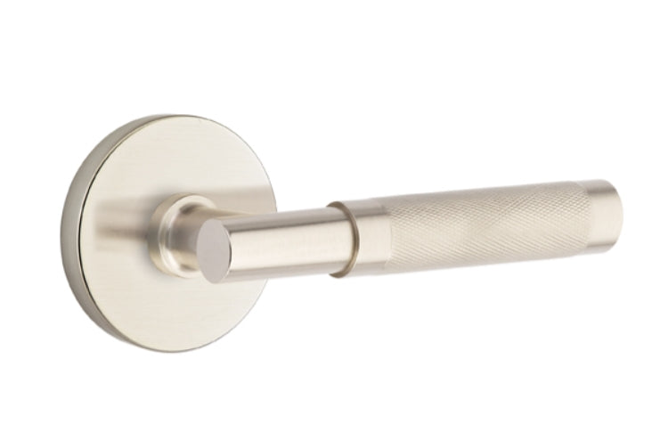 Emtek Select T-BAR Knurled Lever Concealed Screws with Disk Rosette