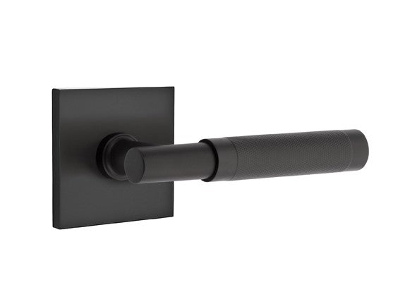 Emtek Select T-BAR Knurled Lever Concealed Screws with Square Rosette