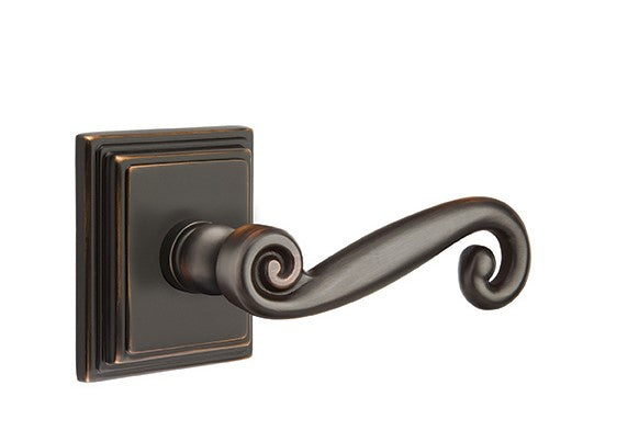 Emtek Rustic Lever Concealed Screws with Rope Rosette