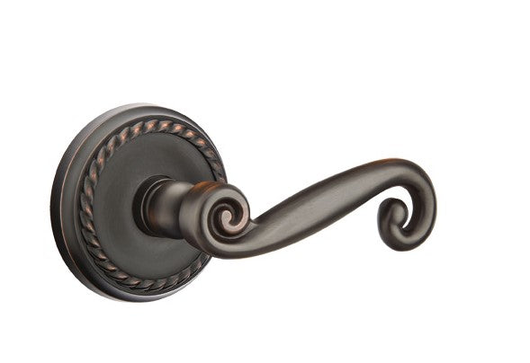 Emtek Rustic Lever Concealed Screws with Rope Rosette