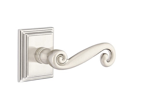 Emtek Rustic Lever Concealed Screws with Rope Rosette