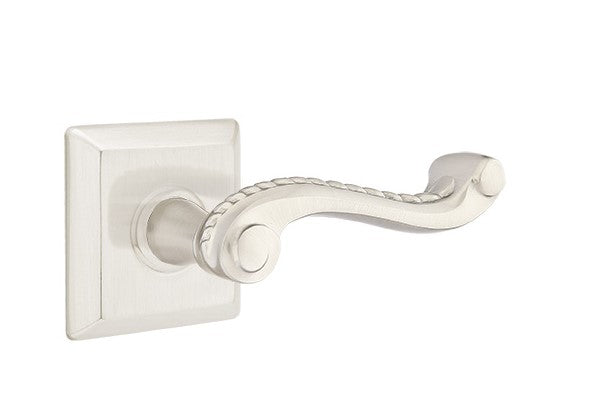 Emtek Rope Lever Concealed Screws with Quincy Rosette