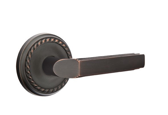 Emtek Milano Lever Concealed Screws with Rope Rosette