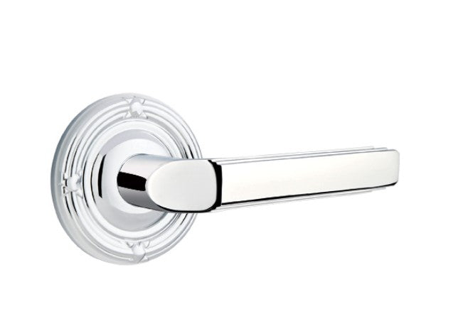 Emtek Milano Lever Concealed Screws with Ribbon & Reed Rosette