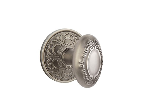 Emtek Victoria Knob With Lancaster Rosette