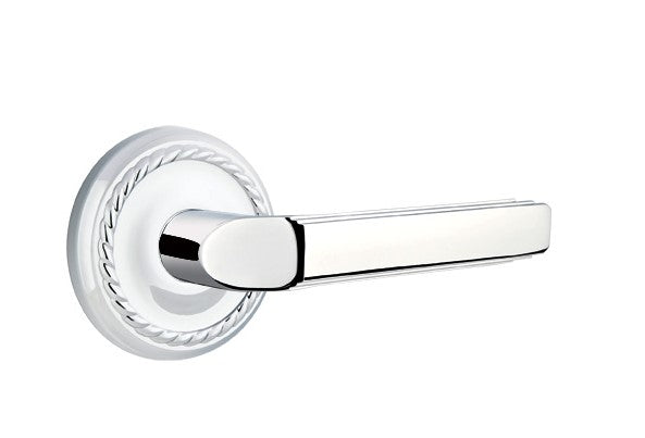 Emtek Milano Lever Concealed Screws with Rope Rosette