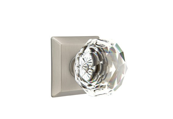 Emtek Diamond Knob Concealed Screws With Quincy Rosette