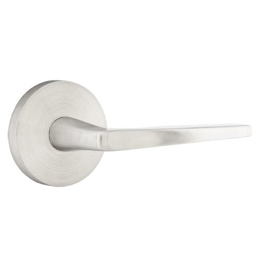 Emtek Cast Stainless Steel Hermes Lever with Disk Rosette