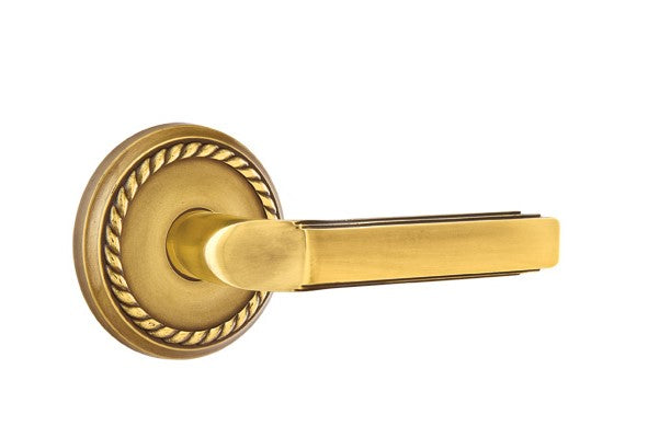 Emtek Milano Lever Concealed Screws with Rope Rosette