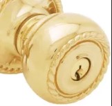 Emtek Rope Knob Key In Knob Lockset Dummy, Pair with Regular Rosette