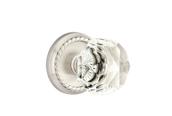 Emtek Diamond Knob Concealed Screws With Rope Rosette