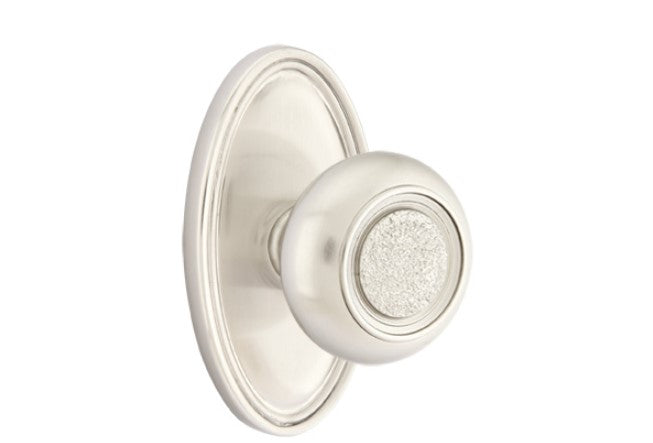 Emtek Belmont Knob Concealed Screws With Oval Rosette