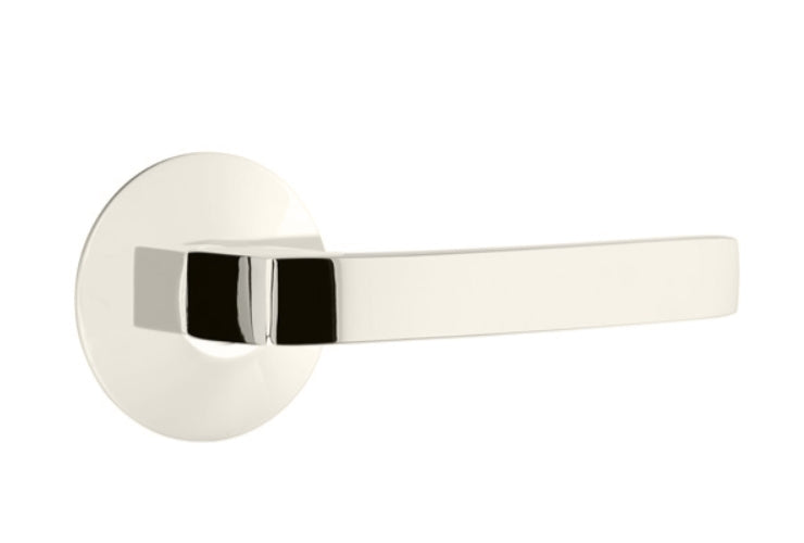 EMTEK Breslin Lever Concealed Screws with Modern Rosette