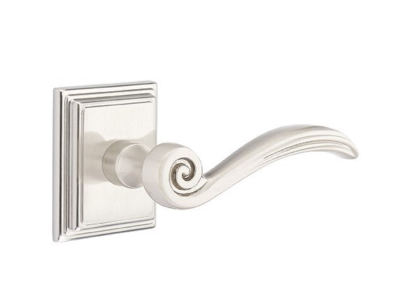 Emtek Elan Lever Concealed Screws with Wilshire Rosette