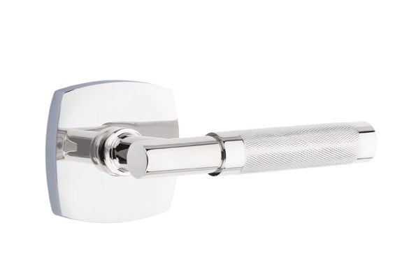 Emtek Select T-BAR Knurled Lever with Urban Modern Rosette